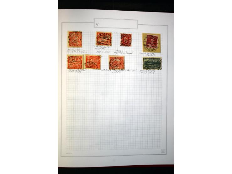 1920/62030, interessante Stempel-Sammlung von Postämtern aus dem späteren Sudetengau, einige hundert lose Marken und Briefstü