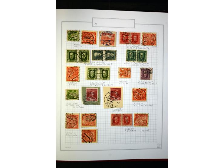 1920/62030, interessante Stempel-Sammlung von Postämtern aus dem späteren Sudetengau, einige hundert lose Marken und Briefstü