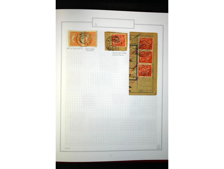1920/62030, interessante Stempel-Sammlung von Postämtern aus dem späteren Sudetengau, einige hundert lose Marken und Briefstü