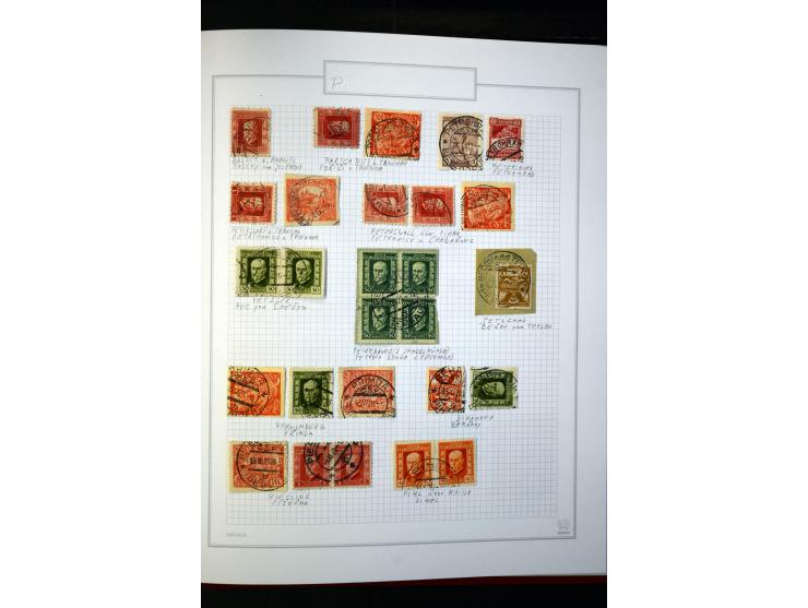 1920/62030, interessante Stempel-Sammlung von Postämtern aus dem späteren Sudetengau, einige hundert lose Marken und Briefstü