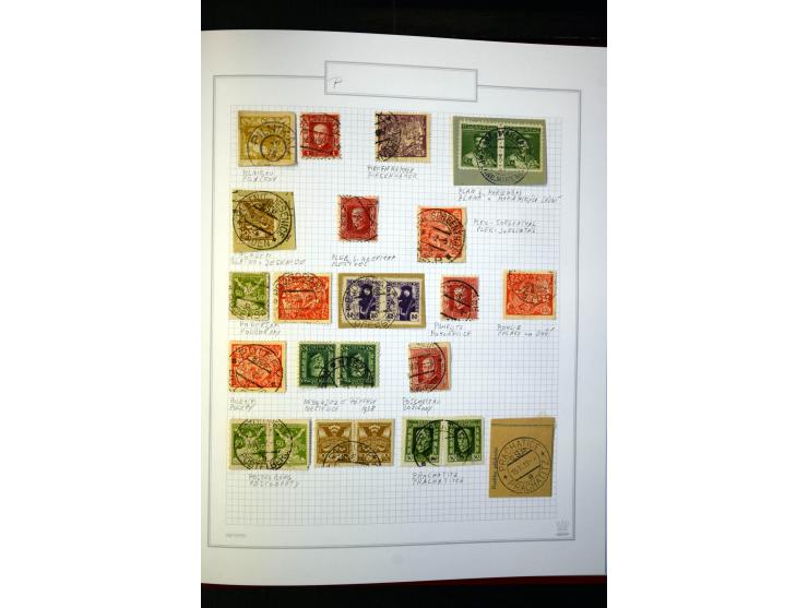 1920/62030, interessante Stempel-Sammlung von Postämtern aus dem späteren Sudetengau, einige hundert lose Marken und Briefstü