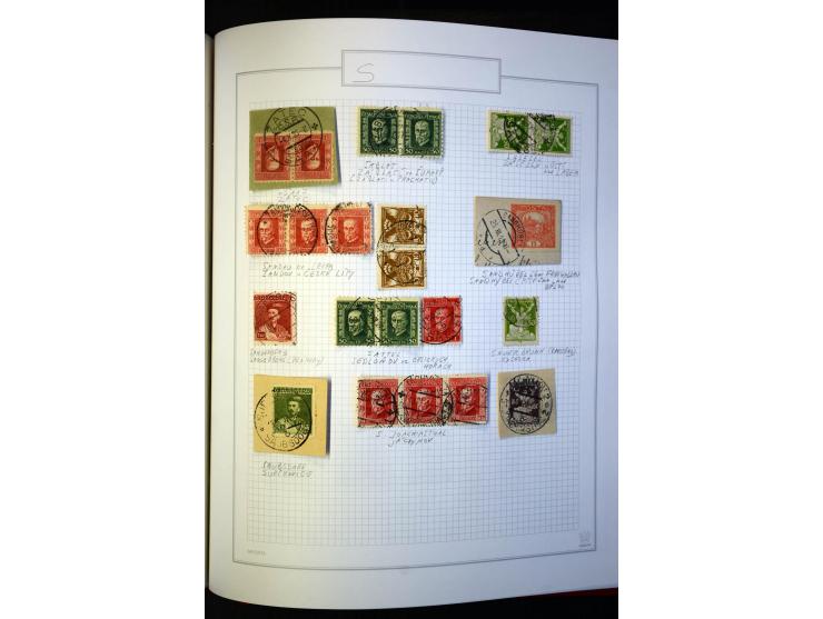 1920/62030, interessante Stempel-Sammlung von Postämtern aus dem späteren Sudetengau, einige hundert lose Marken und Briefstü
