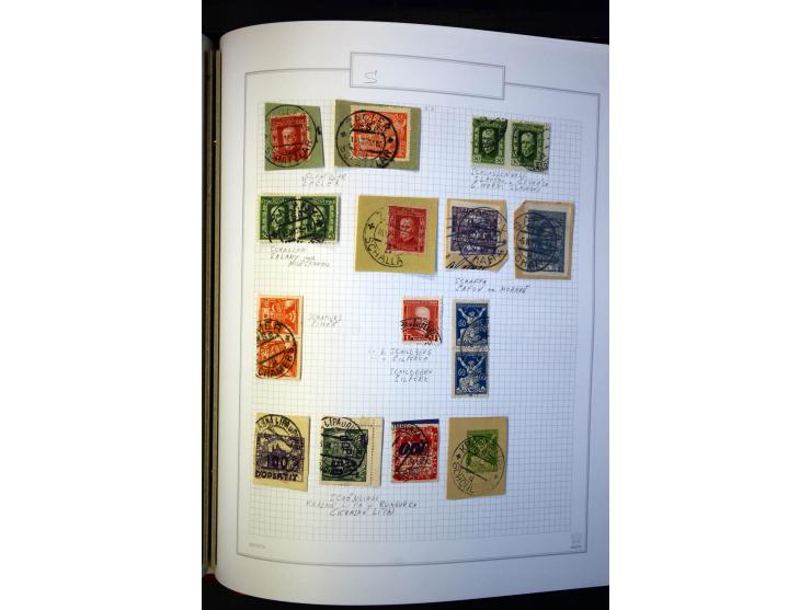 1920/62030, interessante Stempel-Sammlung von Postämtern aus dem späteren Sudetengau, einige hundert lose Marken und Briefstü