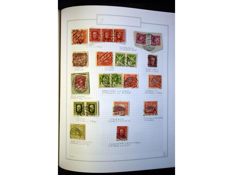 1920/62030, interessante Stempel-Sammlung von Postämtern aus dem späteren Sudetengau, einige hundert lose Marken und Briefstü