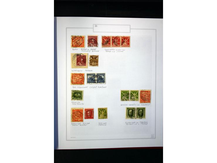 1920/62030, interessante Stempel-Sammlung von Postämtern aus dem späteren Sudetengau, einige hundert lose Marken und Briefstü