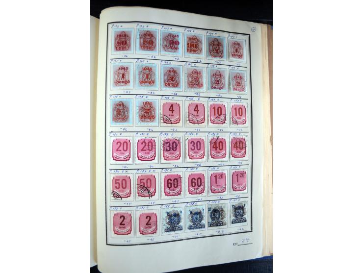 1871/1952 (ca.), postfrischer, ungebrauchter und gestempelter Bestand mit u.a. Mi.-Nr. 1-8, 985-92 KLB (14), 985-92 KLB mit K