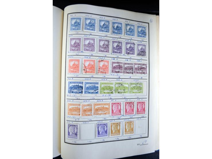 1871/1952 (ca.), postfrischer, ungebrauchter und gestempelter Bestand mit u.a. Mi.-Nr. 1-8, 985-92 KLB (14), 985-92 KLB mit K