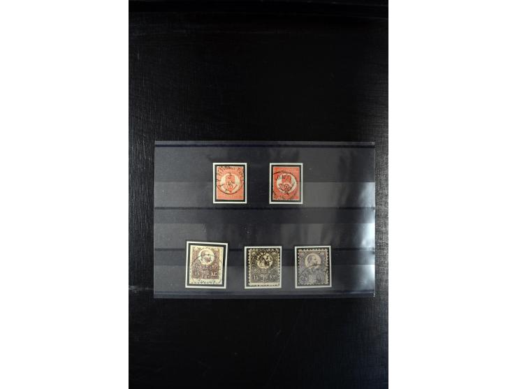 1871/1952 (ca.), postfrischer, ungebrauchter und gestempelter Bestand mit u.a. Mi.-Nr. 1-8, 985-92 KLB (14), 985-92 KLB mit K