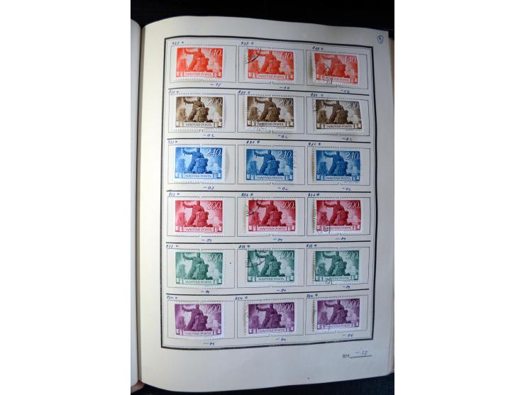 1871/1952 (ca.), postfrischer, ungebrauchter und gestempelter Bestand mit u.a. Mi.-Nr. 1-8, 985-92 KLB (14), 985-92 KLB mit K