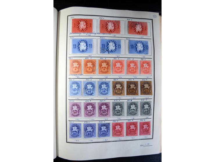 1871/1952 (ca.), postfrischer, ungebrauchter und gestempelter Bestand mit u.a. Mi.-Nr. 1-8, 985-92 KLB (14), 985-92 KLB mit K