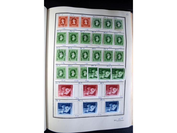 1871/1952 (ca.), postfrischer, ungebrauchter und gestempelter Bestand mit u.a. Mi.-Nr. 1-8, 985-92 KLB (14), 985-92 KLB mit K