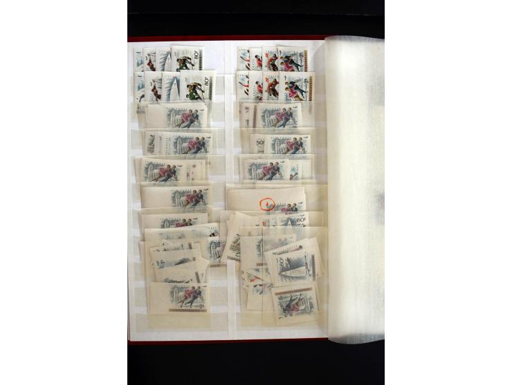 1954/85, postfrische Partie geschnittener Ausgaben (Mi. nach Angabe des Einlieferers ca. 8.900,-)