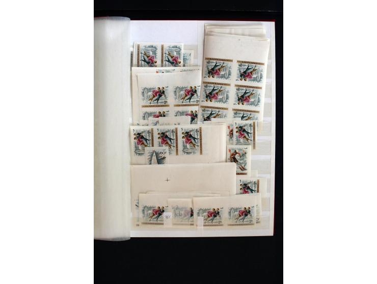 1954/85, postfrische Partie geschnittener Ausgaben (Mi. nach Angabe des Einlieferers ca. 8.900,-)