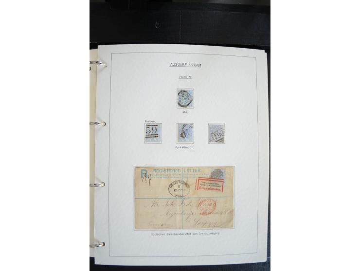 1840/2009, postfrische, ungebrauchte und gestempelte umfangreiche Sammlung, dabei Farbnuancen, Einheiten, Bogenrekonstruktion