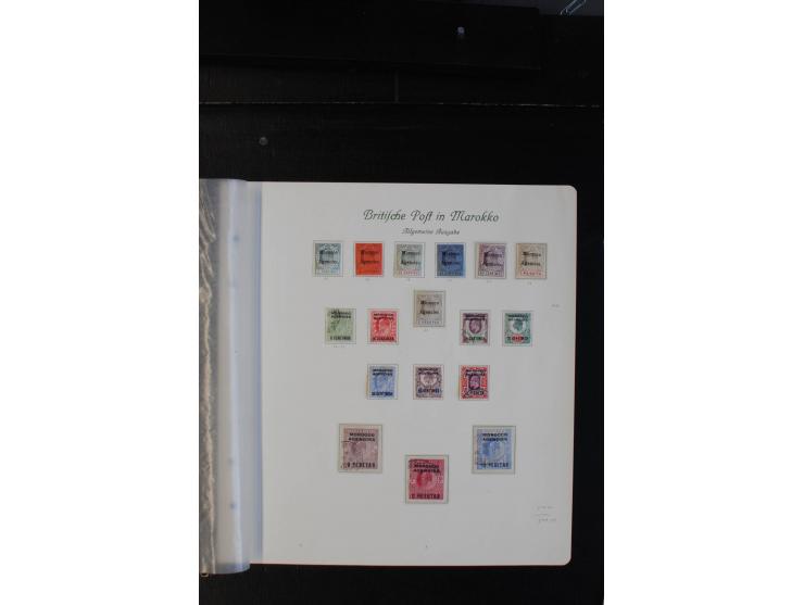 1885/1957, ungebrauchte und gestempelte Sammlung Post in Marokko, Post in der Türkei und Tanger, dabei bessere Ausgaben, dazu