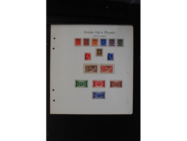 1885/1957, ungebrauchte und gestempelte Sammlung Post in Marokko, Post in der Türkei und Tanger, dabei bessere Ausgaben, dazu
