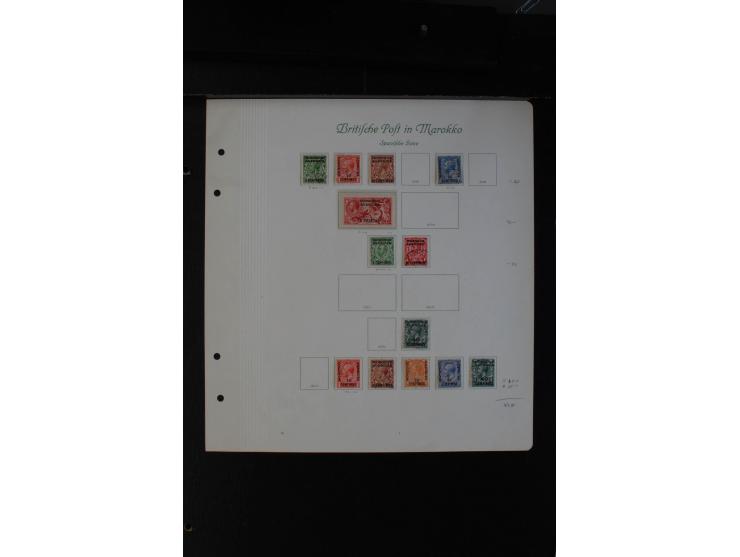 1885/1957, ungebrauchte und gestempelte Sammlung Post in Marokko, Post in der Türkei und Tanger, dabei bessere Ausgaben, dazu