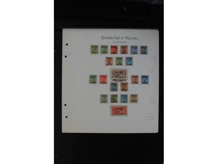 1885/1957, ungebrauchte und gestempelte Sammlung Post in Marokko, Post in der Türkei und Tanger, dabei bessere Ausgaben, dazu