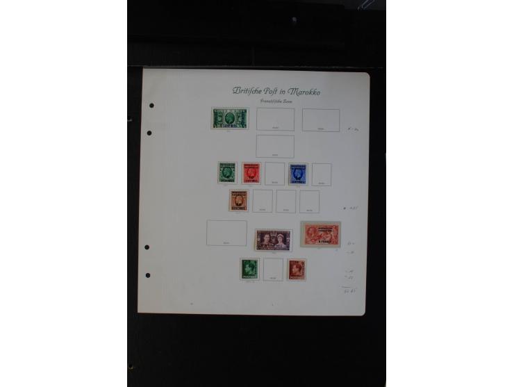 1885/1957, ungebrauchte und gestempelte Sammlung Post in Marokko, Post in der Türkei und Tanger, dabei bessere Ausgaben, dazu