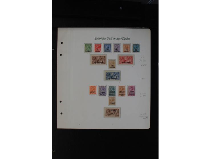 1885/1957, ungebrauchte und gestempelte Sammlung Post in Marokko, Post in der Türkei und Tanger, dabei bessere Ausgaben, dazu