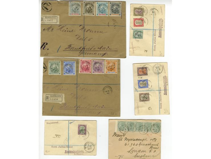 1895/1907, 31 Briefe und Karten, viel Reco, teils philatelistisch mit schönen Frankaturen