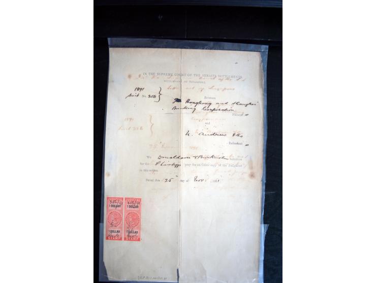 1855/1945, ca. 60 Briefe, Karten und Ganzsachen inkl. Feudalstaaten (u.a. 4 R-Briefe Hyderabad) und einigen Dokumenten mit St