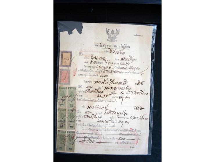 1855/1945, ca. 60 Briefe, Karten und Ganzsachen inkl. Feudalstaaten (u.a. 4 R-Briefe Hyderabad) und einigen Dokumenten mit St