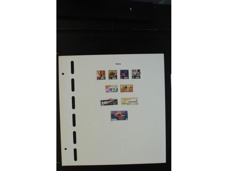 1863/1966, postfrische, ungebrauchte und gestempelte Sammlung mit mittleren Ausgaben
