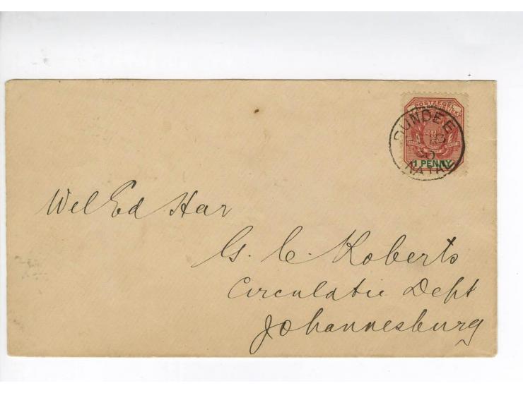 1899/1900, interessante Partie von 12 Briefen bzw. Karten, dabei Zensuren u.a. "Geopend inder Krijgswet", Australisches sowie