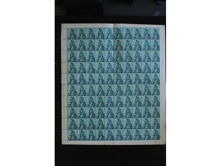 1851/1952 (ca.), postfrischer, ungebrauchter und gestempelter Posten in Tüten und Umschlägen