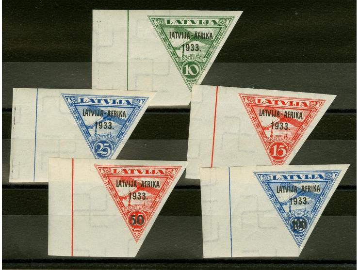 1933, Riga-Bathurst Flight, 10-100s. with left sheet margin, unused, very fine