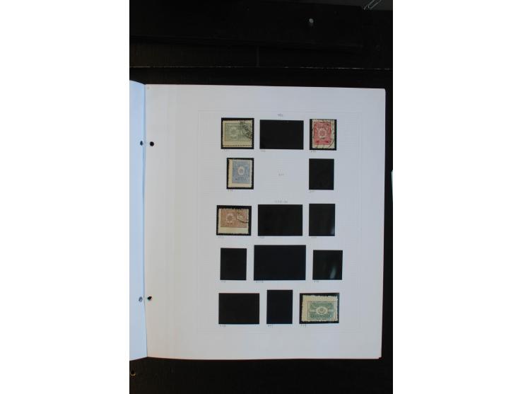 1870/1950, ungebrauchte und gestempelte Sammlung auf selbstgestalteten Albumblättern