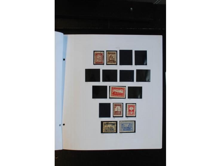 1870/1950, ungebrauchte und gestempelte Sammlung auf selbstgestalteten Albumblättern