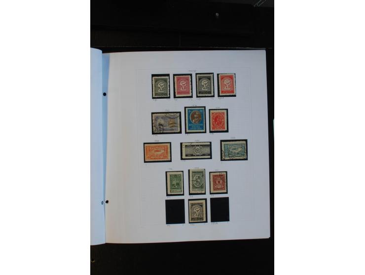 1870/1950, ungebrauchte und gestempelte Sammlung auf selbstgestalteten Albumblättern
