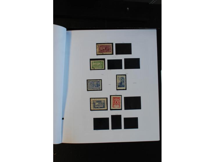 1870/1950, ungebrauchte und gestempelte Sammlung auf selbstgestalteten Albumblättern
