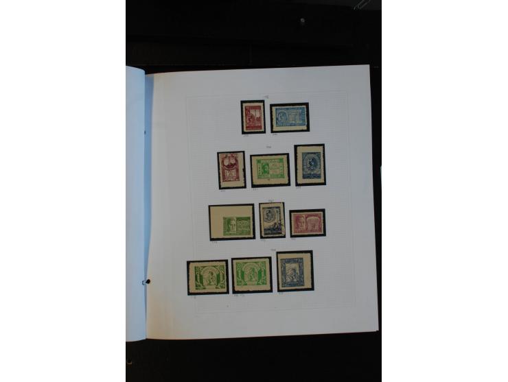 1870/1950, ungebrauchte und gestempelte Sammlung auf selbstgestalteten Albumblättern
