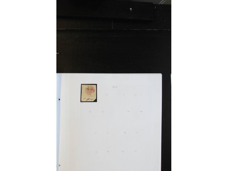 1870/1950, ungebrauchte und gestempelte Sammlung auf selbstgestalteten Albumblättern