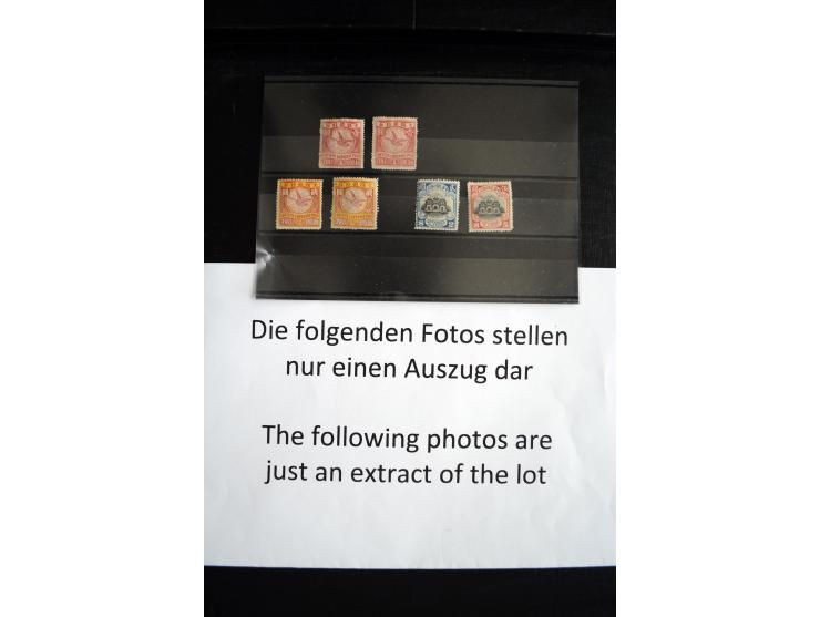 1885/1940 (ca.), ungebrauchter und gestempelter Bestand, dabei Lokalausgaben, Gebiete, etwas Japan und Korea, auf Steckkarten