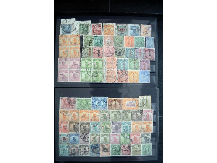 1885/1940 (ca.), ungebrauchter und gestempelter Bestand, dabei Lokalausgaben, Gebiete, etwas Japan und Korea, auf Steckkarten
