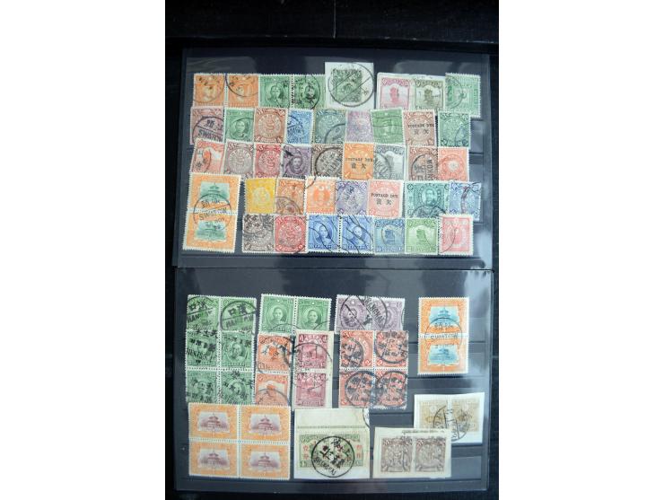 1885/1940 (ca.), ungebrauchter und gestempelter Bestand, dabei Lokalausgaben, Gebiete, etwas Japan und Korea, auf Steckkarten