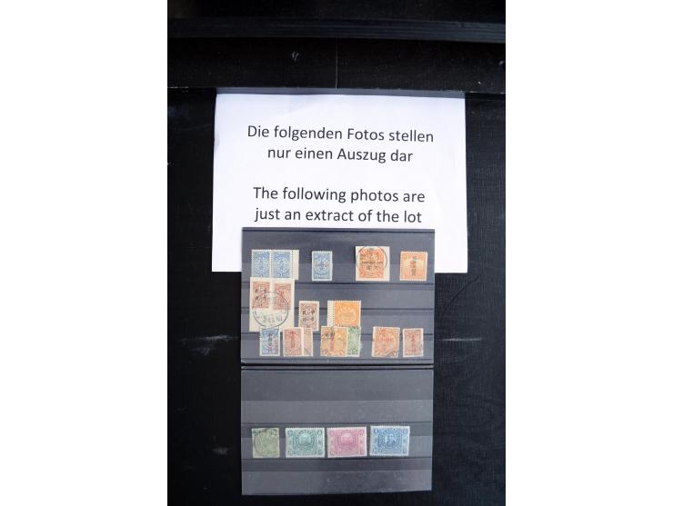 1885/1940 (ca.), ungebrauchter und gestempelter Bestand, dabei Lokalausgaben, Gebiete, etwas Japan und Korea, auf Steckkarten