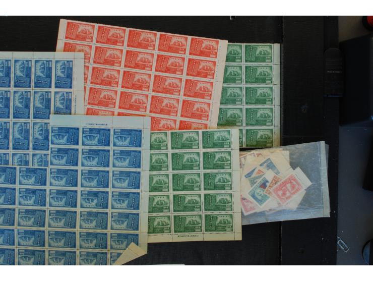 1940/53 (ca.), Bestand, meist ungebraucht ohne Gummi (wie verausgabt), teils in großen Mengen, dabei auch Bürgerkriegsausgabe