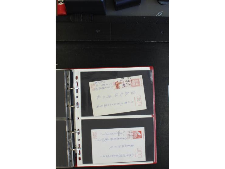 1904/65 (ca.), Partie Briefe, Karten und Ganzsachen, teils blanco gestempelt, dabei Auslandspostämter, Mondschukuo, Hongkong,