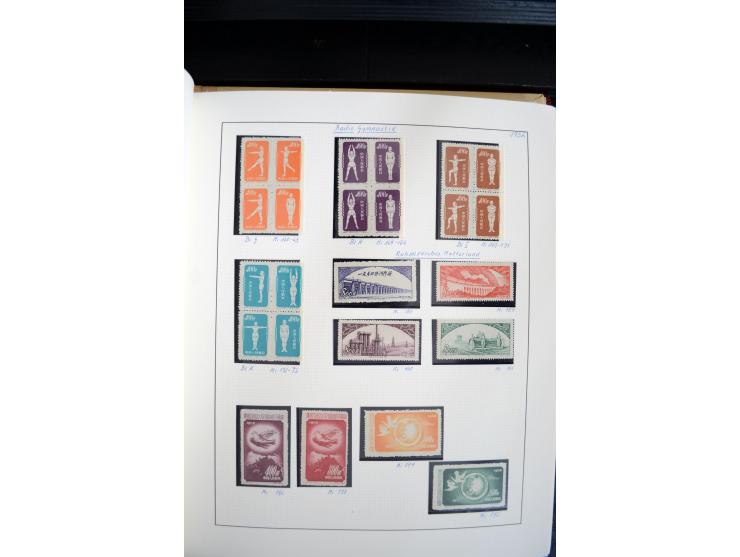 1949/82, postfrische und gestempelte Sammlung mit vielen besseren und kpl. Ausgaben, Blocks und Besonderheiten, dabei u.a. po