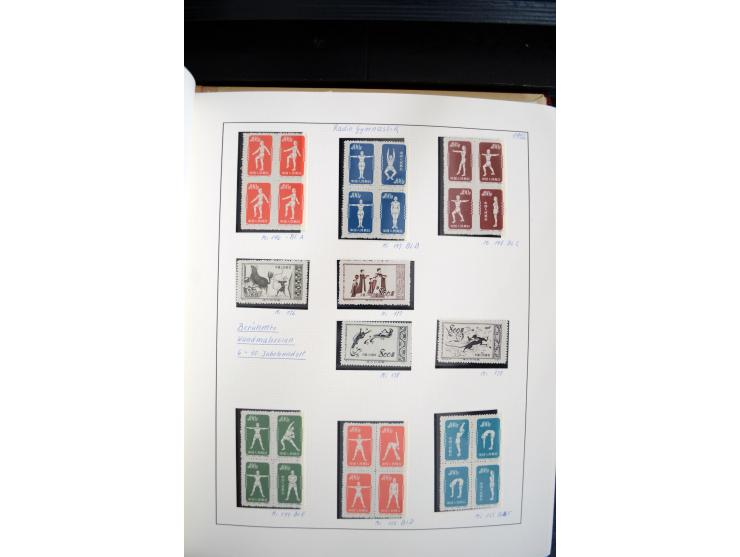 1949/82, postfrische und gestempelte Sammlung mit vielen besseren und kpl. Ausgaben, Blocks und Besonderheiten, dabei u.a. po