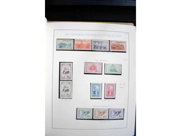 1949/82, postfrische und gestempelte Sammlung mit vielen besseren und kpl. Ausgaben, Blocks und Besonderheiten, dabei u.a. po