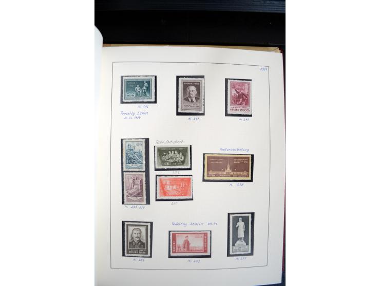 1949/82, postfrische und gestempelte Sammlung mit vielen besseren und kpl. Ausgaben, Blocks und Besonderheiten, dabei u.a. po