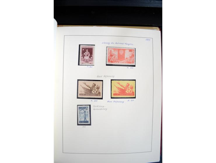 1949/82, postfrische und gestempelte Sammlung mit vielen besseren und kpl. Ausgaben, Blocks und Besonderheiten, dabei u.a. po
