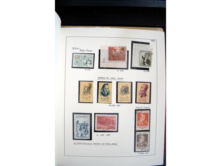 1949/82, postfrische und gestempelte Sammlung mit vielen besseren und kpl. Ausgaben, Blocks und Besonderheiten, dabei u.a. po