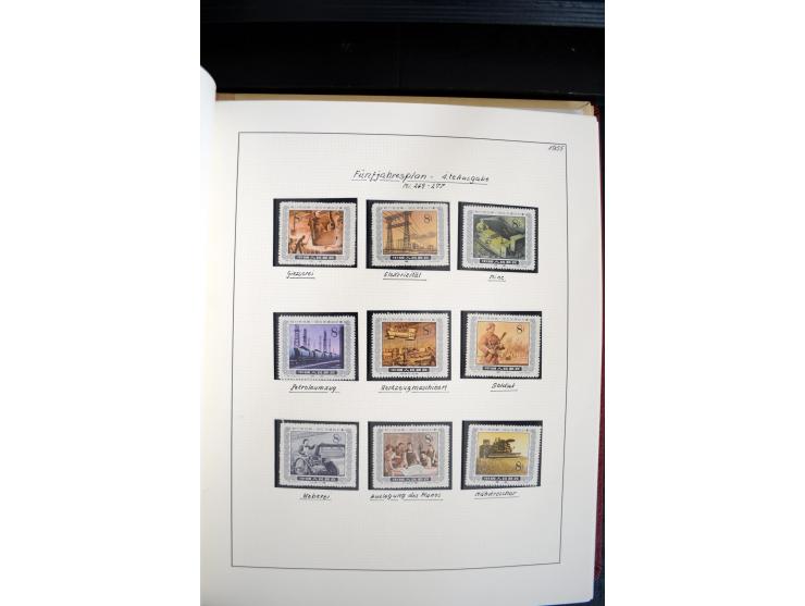 1949/82, postfrische und gestempelte Sammlung mit vielen besseren und kpl. Ausgaben, Blocks und Besonderheiten, dabei u.a. po